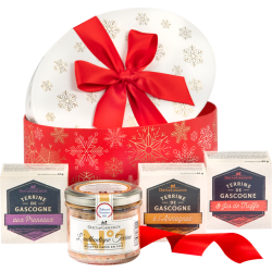 Coffret cadeau Cabas Gourmand - Panier gourmand Noël prêt à offrir - 13  éléments