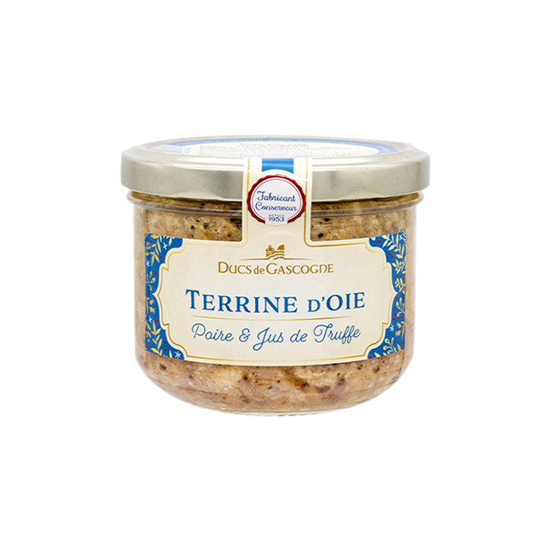 Terrine d'Oie, poire et jus de truffe (1%) - Ducs de Gascogne